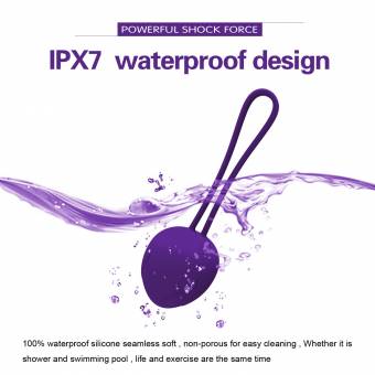 Newkeen Bolas Chinas Kegel Ejercitador Suelo Pélvico Músculo Impermeable Silicona Médica Masaje Ball Control de Vejiga para Mujer - Silicona Médica Kit de Pesas de Ejercicio Kegel (Púrpura). Env