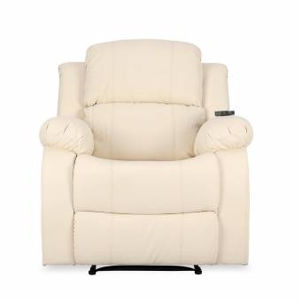 Novohogar Sillón de Masaje Coliseum Sistema de Calor Lumbar y 10 Motores Que Cubren Las 4 Zonas corporales. Negro (Crema). Envíos a Las Palmas