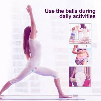 Luvkis Kegel Bolas Chinas para mujer Juego de bolas Ben Wa premium con 4 ejercicios de Kegel de alta calidad para principiante y avanzado Ejercicio Kegel Control de la vejiga Músculo pélvico Fortal