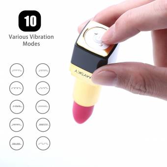 Juguete de vibración，Lovey Angel Mini Potente Masaje Personal Femenino Vibración Magic Vibrating Lipstick Type Mini lápices labiales vibradores Accesorio para adultos. Envíos a Ávila