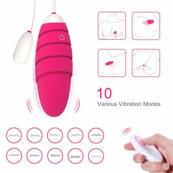 Lovey Angel Vibradores inalámbricos Recargable Egg Sex Toys para Mujer Female Silicone 10 Frequency de Inalámbrico Impermeable Remoto Mudo masturbación Saltando Huevo. Envíos a Badajoz