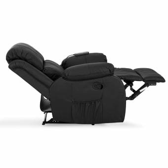 Novohogar Sillón de Masaje Coliseum Sistema de Calor Lumbar y 10 Motores Que Cubren Las 4 Zonas corporales. Negro (Negro). Envíos a Madrid