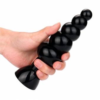 Rawdah Sexo anal Toys Para adultos grandes abalorios silicona butt 7,8 pulgadas flexible con ventosa (Negro). Envíos a Granada