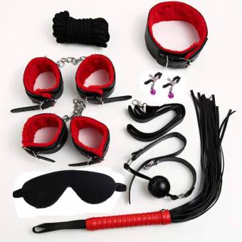 Fossrn Juguetes eróticos Esposas Pierna Muslo Correas Bondage Set Restricciones Fetiche Juguete Sexual (B-8PC). Envíos a Huelva