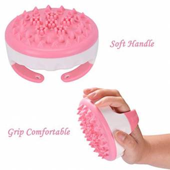 Masajeador de celulitis, baño y cuerpo, cepillos para muslos, piernas, abdomen, glúteos y brazos (2 piezas),Pink. Envíos a Granada