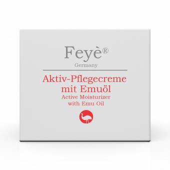 FEYÈ® Crema, ungüento – cuidado especial para psoriasis, eczema y piel muy seca – también para el cuidado agudo de enrojecimiento, comezón e inflamación – con aceite de emú. Envíos a Madrid