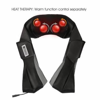NURSAL Shiatsu Masajeador Cervical Masajeador de Cuello y Hombros 3D de frotamiento profundo para cuello y hombros con calor y terapia de vibración para el dolor de pies, espalda, cuello y hombros. 
