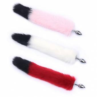 Rawdah aleación de aluminio Plug Anal Fox Tail Butt Plug Juguetes sexuales anales Anal Plug Tail (Rosado). Envíos a Teruel