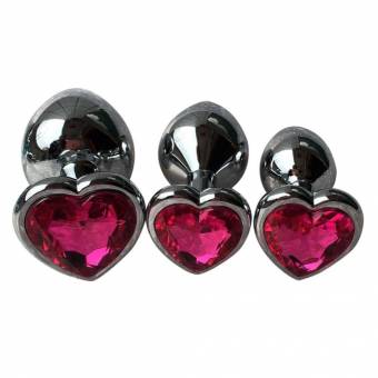 Rawdah Berg Crystal color plata acero inoxidable plug anal metal patio trasero enganche (S, Rosa caliente). Envíos a Guipúzcoa