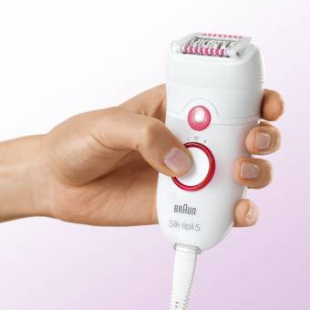 Braun Silk-épil 5 5580 - Depiladora eléctrica con 5 accesorios, incluido un cabezal de precisión. Envíos a Barcelona