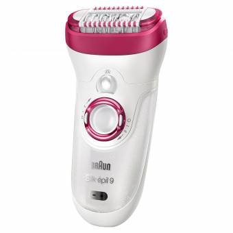 Braun Silk-épil 9 9-538 - Depiladora seco y húmedo, sin cable, con 3 accesorios, incluido un cabezal de depilación facial. Envíos a Tarragona