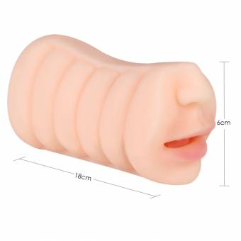 Aster Masturbador Masculino con Lengua y Dientes, Juguete para Adultos 3D Boca Silicona Realísta para Hombre. Envíos a Segovia