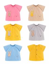 Bebé Niños Niñas Baberos Delantales Blusón Impermeables Con Cortas mangas Y Bolsillo De Pintura y Comer Infantil Dibujos Animados Amarillo-90. Envíos a Ávila