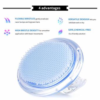 Bestidy exfoliante cepillo para tratar y prevenir los golpes de afeitar y pelos encarnados para hombres y mujeres-eliminar la irritación de afeitar para la cara, axila, piernas, línea de bikini. En
