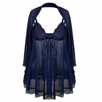 AIMEE7 Lenceria Sexy Mujer, 3PC Mujeres Lencería Sexy Tallas Grandes Bodysuit out Clubwear Vestido Camisón Sexy Ropa Interior (S, Azul Oscuro). Envíos a Toledo