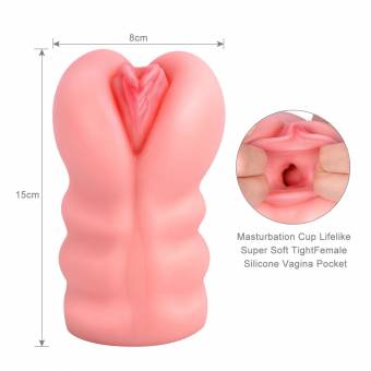 Para Mas-turbador de Silicona Hombre,Va-gina 3D Realista Masculino,con Calentador de USB (Rosa). Envíos a Madrid