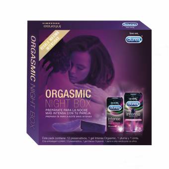 Durex Intense Orgasmic Night Box, Gel Estimulante y 12 preservativos. Envíos a Vizcaya