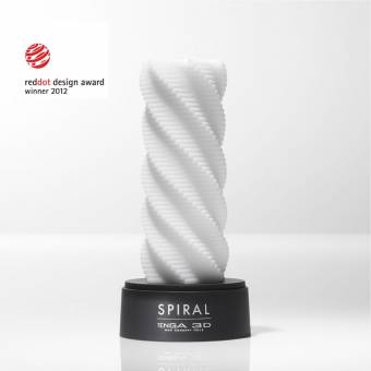 Tenga Spiral 3D, Funda Masturbadora, 4.8 x 11.6 x 4.8 cm, Color Blanco - 126 gr. Envíos a Valladolid