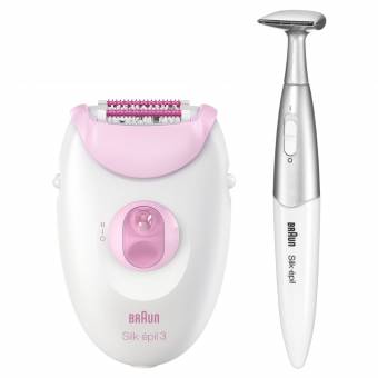 Braun Silk-épil 3 3-321 Braun Silk-épil 3 3-321 - Depiladora con rodillos de masaje y recortadora para la línea del bikini. Envíos a Tarragona