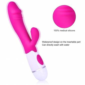 Apriller mujeres de silicona vibrador femenino del G-punto del clítoris vibrante doble estimulación Massager Wand consolador masturbación juguete del sexo Individual / Pareja. Envíos a Lleida