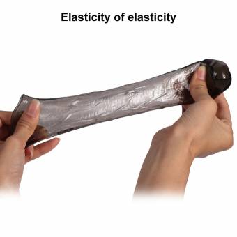Penis Extender Reusable Consolador Extensor de Pene de del Sexo Juega la Ampliación del Pene Hacia y Retrasar la Eyaculación Condón for man (3pcs S, M y L). Envíos a Málaga
