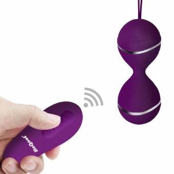 BEQOOL Bolas Chinas Kegel Suelo Pélvico Músculo Ejercicio Huevo Vibrador Control Remoto Impermeable Silicona Médica Masaje Bolas para Mujer Color Púrpura. Envíos a Ávila