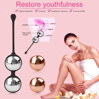 BEQOOL Bolas Chinas Kegel Ejercitador Suelo Pélvico Músculo Impermeable Silicona Médica Masaje Bolas Control de Vejiga para Mujer (2 color). Envíos a Ávila