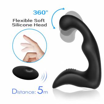 Control Remoto Upgraded Masajeador de Pró-stata con 9 Velocidades,  Punto G Vibr-ador An-al Sex Toys para Hombres y Parejas - USB Recargable - Cuerpo Flexible Suave. Envíos a Navarra