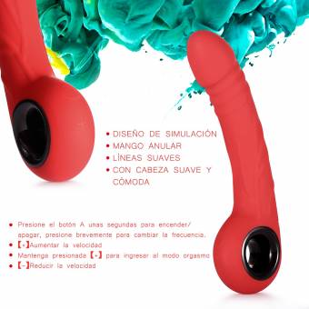 Masajeador, Louviva masajeador con 7 modos-Rojo. Envíos a Soria