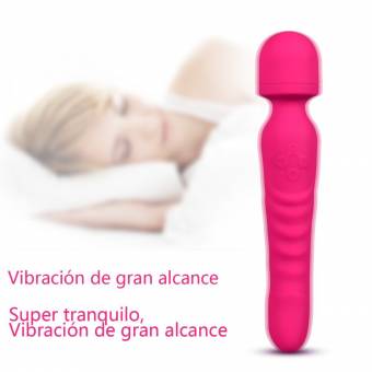Lovey Angel con Doble Intensivos motores Mujer Masajeador Vibra-dor de Silicona para todo el cuerpo USB recargable con 7 Modos de Vibración para Mujeres（Rosa）. Envíos a Madrid