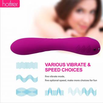 Vagina Vibrador Masajeador Hotfirer Silicona Penes G-Punto Estimulación 10 Frecuencias Impermeable Mujer Juguetes Sexuales Vagina y Clitoris Vibrante Vibrador (Púrpura). Envíos a Murcia