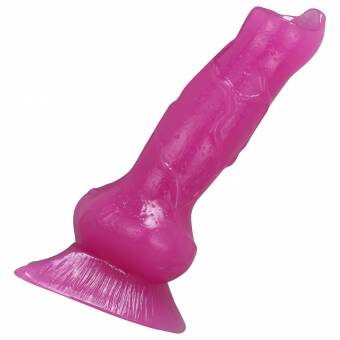 18.5 cm Animales, jukkarri Wolf con ventosa consolador Pene silicona Consolador Real El juguete sexual Pene realista anal plug anal dildo, color morado. Envíos a Barcelona