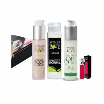 Coffret aceite MASAJE Perfume Feromonas Gel de ducha loción para cuerpo hipnosis. Envíos a Ávila