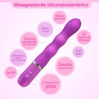 Vibradores para Mujer, [2018 Nuevo Diseño] Lencent Consoladores Juguetes Sexuales Clítoris Masajeador Punto G Vagina Consolador Masturbádor con 10 Modos de Vibración + 100% Silicona Médica + 100