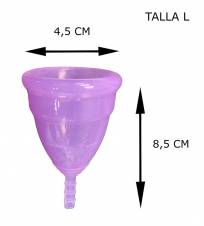 Copa menstrual Sileu Fabricada en Silicona de Grado Quirúrgico Modelo Sport, Mujeres Deportistas o con Alta Actividad Física, Volumen Menstrual Escaso a Abundante, Alternativa Natural a los Tampone