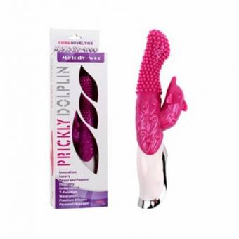doble Estimulador texturado de TPR. Estimulación del punto G por medio de la rotación, Estimulación clitoriana por medio del vibrador.