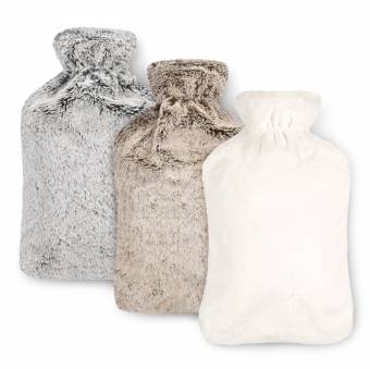 Bolsa De Agua Caliente | Botella De Agua De Gran Capacidad (2 L) | Con Funda De Material Suave Y Agradable | Bolsa De Calor 100% Eco Friendly | Perfecto Para Los Días Frios | De Blumtal (Gris). Env?