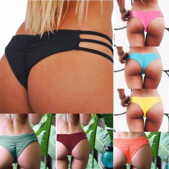 Mujeres Tangas traje de baño nadar troncos vendaje Bikini Ropa Interior Braguitas Playa (M, Negro). Envíos a Ciudad Real