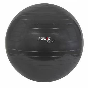 POWRX Deluxe - Pelota de gimnasia, yoga, pilates, color antracita, tamaño 65cm. Envíos a La Rioja