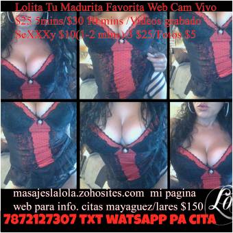 Lolita L???? O???? V???? E Masajes/ o Web Cam Vivo Wats App y Videitos Grabados