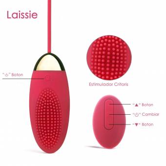 LAISSIE ARRIETTY Huevo Vibrador Wireless para Pareja, Ejercicios Kegel Bolas de Vibración con Telecomando de 6 Modos Vibrantes Inteligentes, Vibrador Mujer de IP67 Impermeable y USB Recargable, Masa
