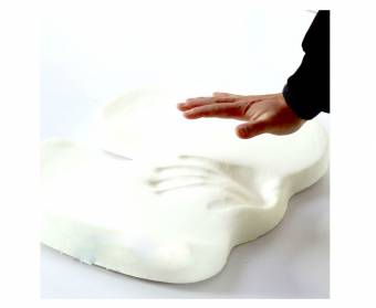 LoveHome Cojín de Asiento Coccyx Espuma de Memoria para el Dolor de Espalda Baja, Lesión del Cóccix, Ciática, Hemorroides, Alivio del Dolor Pélvico -Ideal Comfort Asiento Pad para Sillas de Ofic