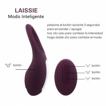 LAISSIE CAESAR Anillo Vibrador Pene Recargable para Pareja con Control Remoto con Mando Distancia,Estimulador de Clítoris con Múltiples Vibraciones Inteligentes, Masturbador Hombre de IP67 Impermea