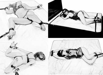 Restricciones Cama, Meersee BDSMS Juguetes Sexuales Bondage con Cuerdas Esposas Soporte Fesseln Cama Sets para Pareja. Envíos a Las Palmas