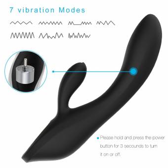 Vibrador Sexual Mujer Vibracion Dual de Punto-G Masajeador Eléctrico Mas Suave y Potente Vibrador Impermeable de Manos de Silicona de Grado Medico Multiples Modos y Intensidades carga magnética Par