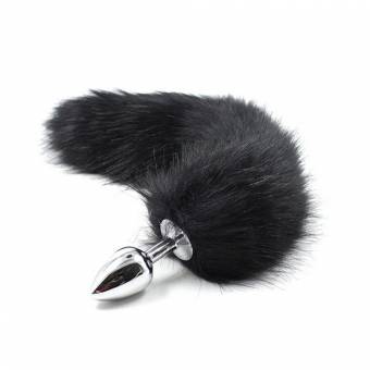 Four Plus One – Tope anal de acero inoxidable para adultos con cola de animal para disfrazarse y jugar. Envíos a Zamora