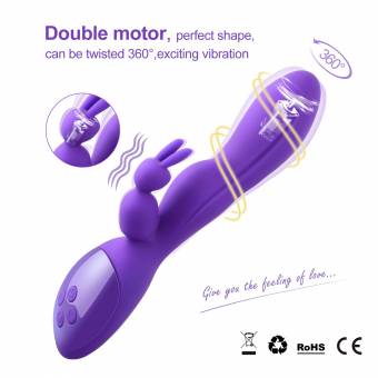 Vibrador Dual Masajeador con 96 Modos,Recargable de USB para Relajación (Púrpura). Envíos a Barcelona