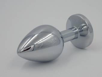 Saphira sextoys. Plug anal con gem. Bondage BDSM. longitud 82mm Ancho 34mm. Metal. Envíos a Cantabria
