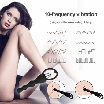 Vibrador Plug Anales Perla Vibración Anal de Silicona Médica para Relajación. Envíos a Guipúzcoa