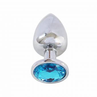 Freebily Plug Anal de Acero Inoxidable Tapón Anal con Diamante de Imitación Varios Colores Talla S M L Azul M. Envíos a Málaga